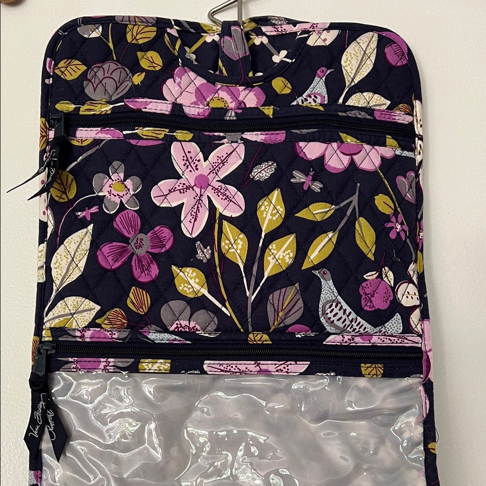 Vera Bradley Floral Nightingale Pattern Quilted Hanging Travel Organizer - Picture 2 of 14